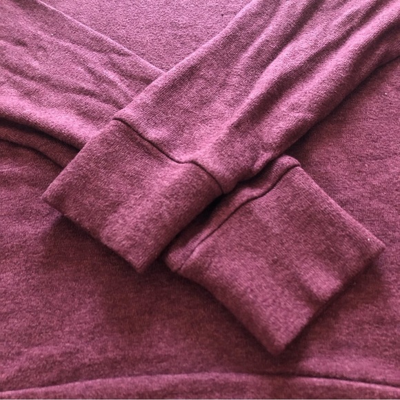 Aritzia Community Allora Turtleneck Long Sleeve Top in Maroon Size M - Picture 4 of 10